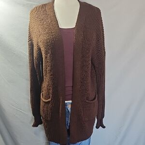 Maurices Chocolate Brown Women's Cardigan Sweater